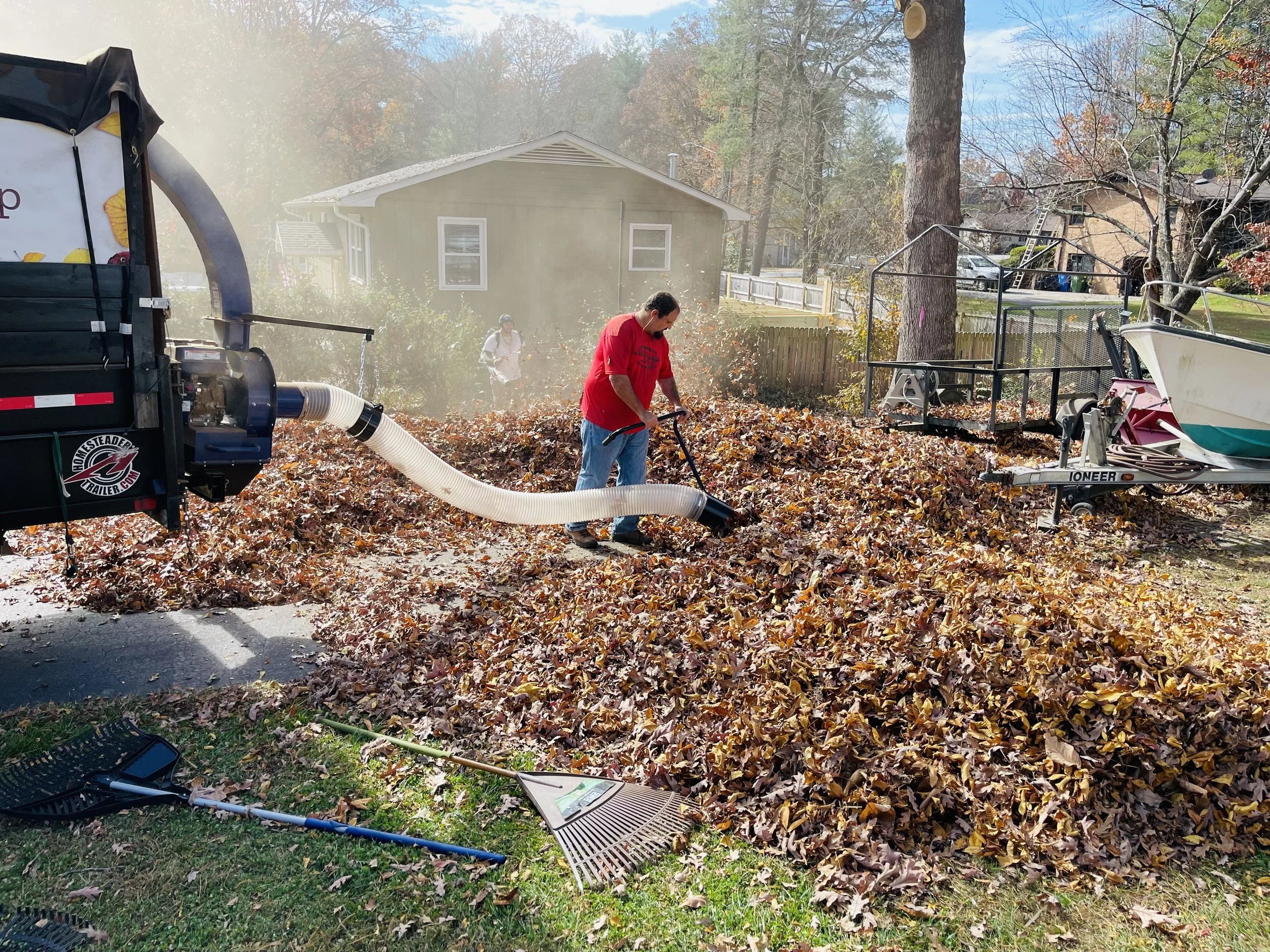 Leaf Removal in Cranston example 1